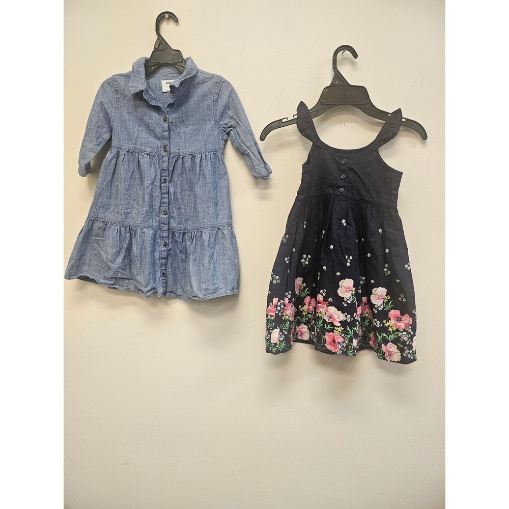 Old Navy babyGap Dress Bundle Toddler 4T Blue Floral Excellent